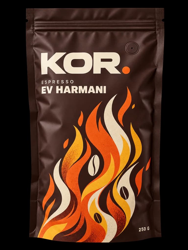 KOR Ev Harmanı kahve paketi